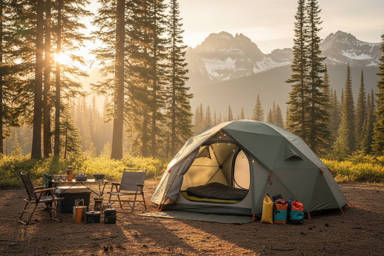 Basecamp 4-Person Tent - Campsite Lifestyle